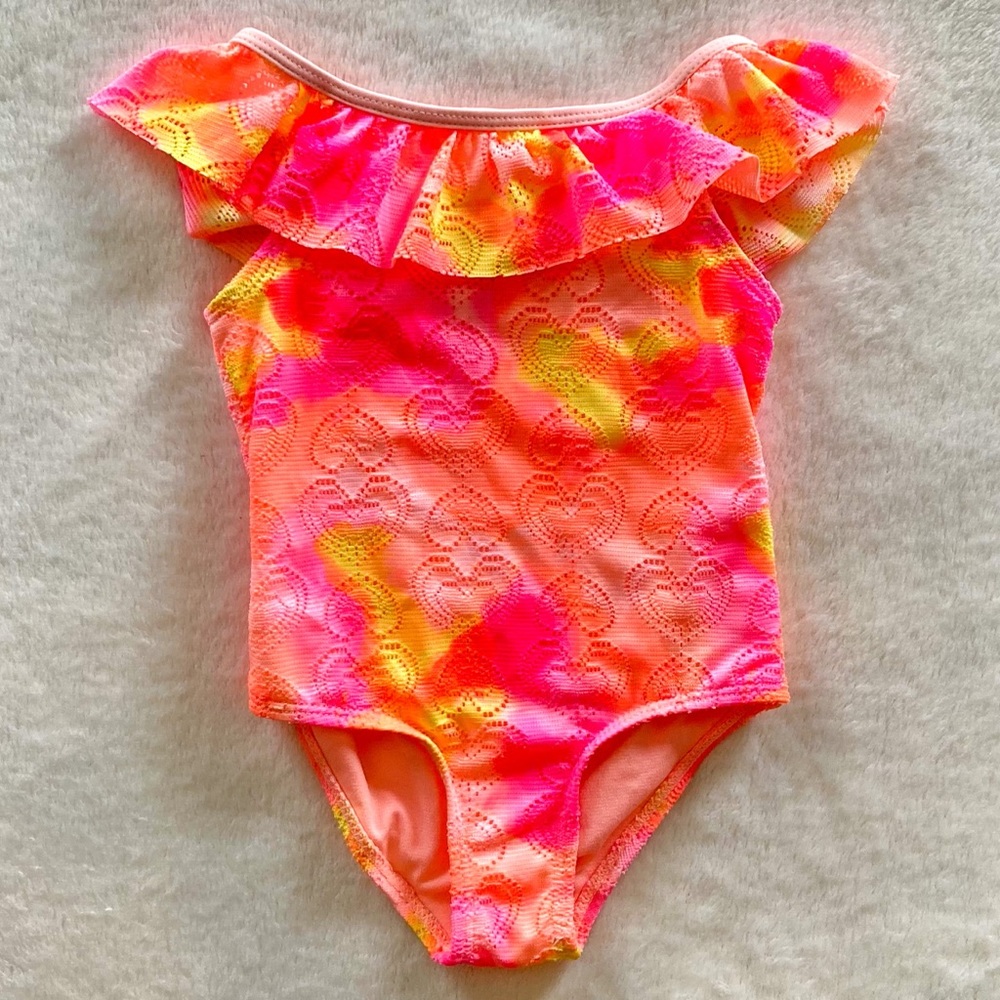 Wonder Nation Sherbet Hearts Swimsuit